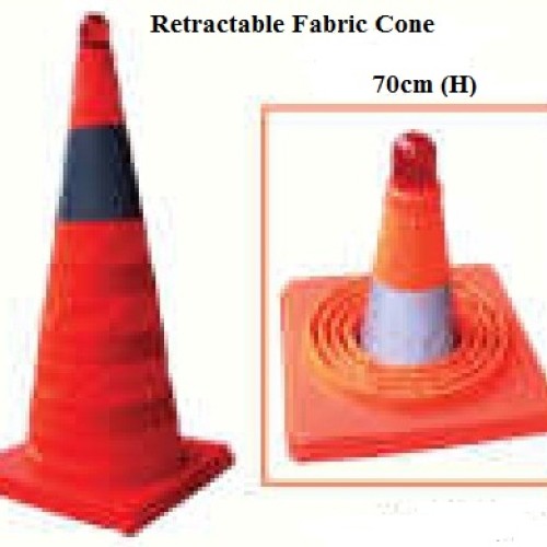 Retractable traffic cone